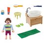 Voir la diapositive 2 : PLAYMOBIL 70301 - Spécial Plus -  Enfant avec lavabo