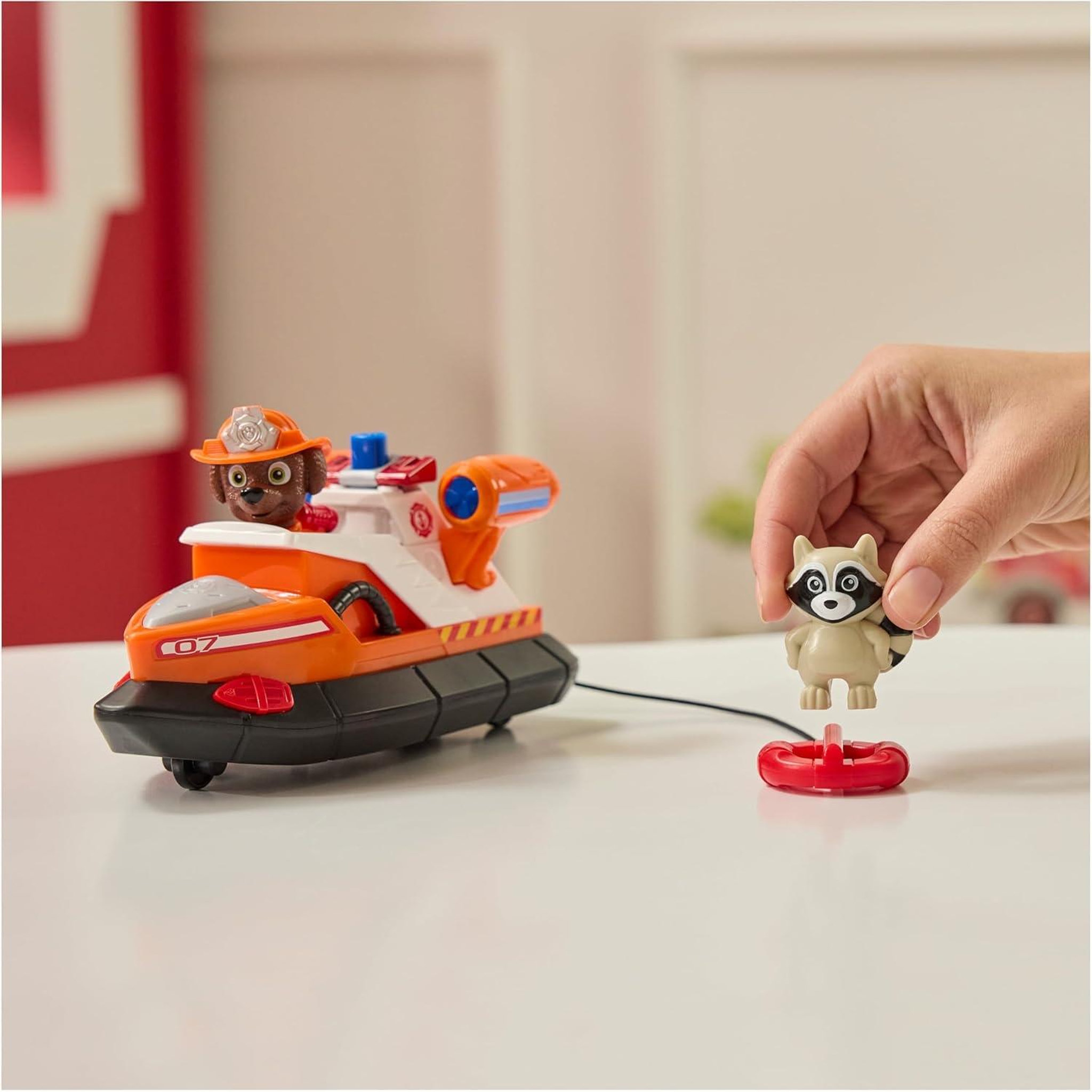Voir la diapositive 4 : SPIN MASTER Paw Patrol Fire Rescue - Zuma avec le canot de sauvetage