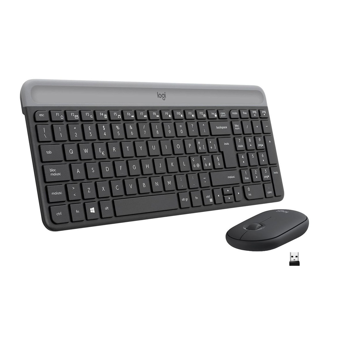 Logitech Logitech MK470 clavier USB QWERTY Italien Graphite