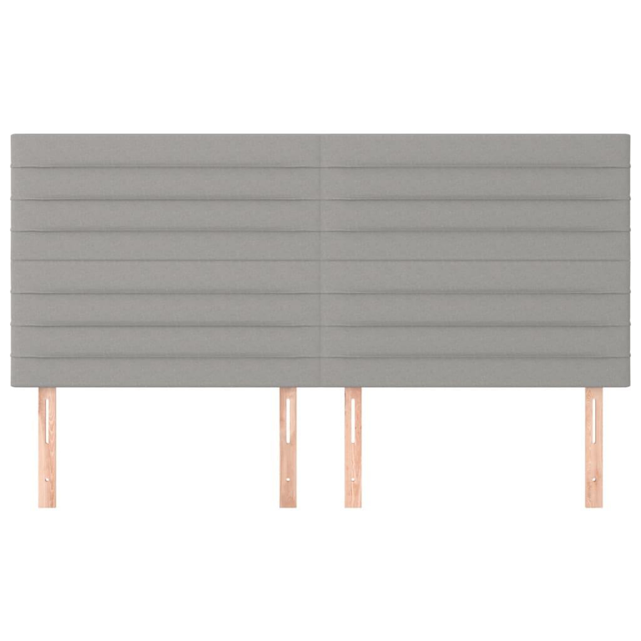 Voir la diapositive 3 : VIDAXL Tetes de lit 4 pcs Gris clair 100x5x78/88 cm Tissu