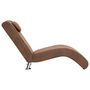 Voir la diapositive 4 : VIDAXL Chaise longue avec oreiller marron Similicuir daim