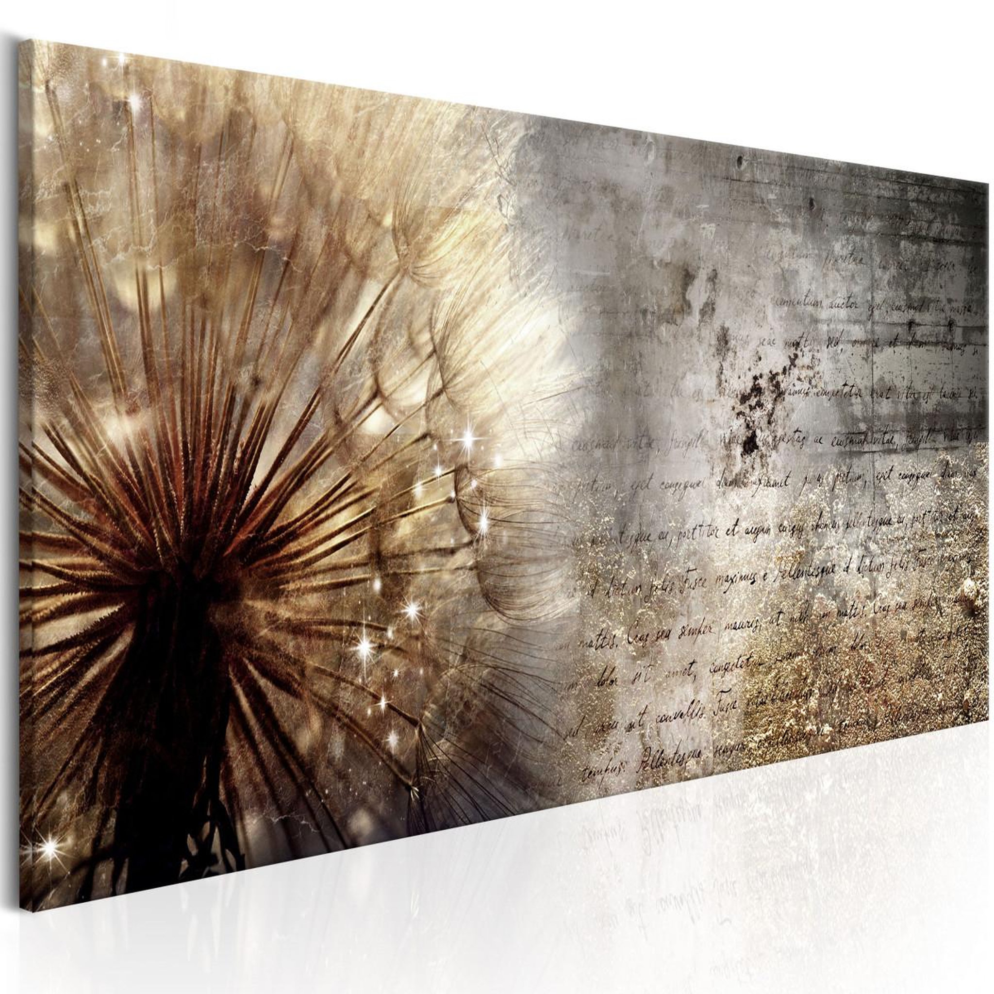 Paris Prix Tableau imprimé  dandelion on concrete. Coloris disponibles : Multicolore