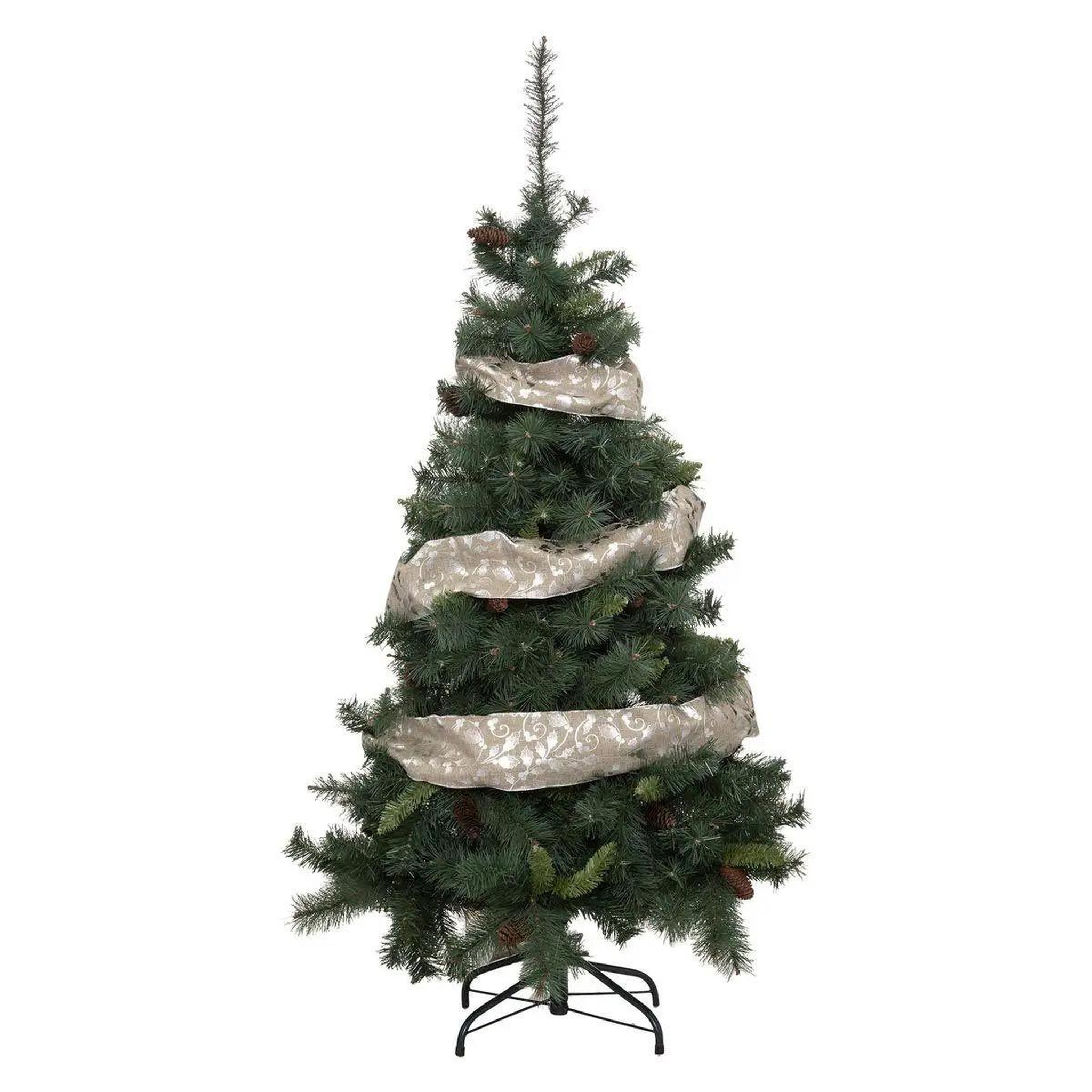 Voir la diapositive 2 : ATMOSPHERA Guirlande de noël  manoir d'hiver  12x500cm beige