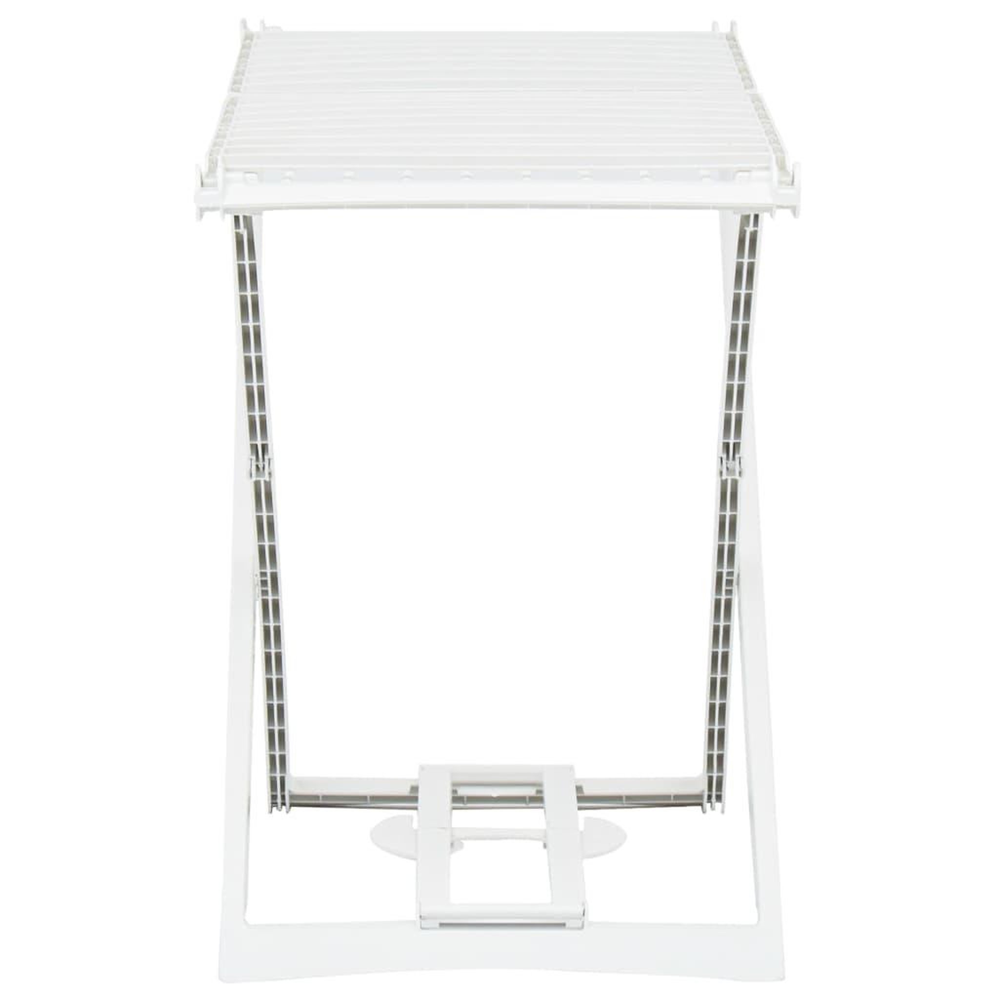 Voir la diapositive 3 : VIDAXL Etendoir a linge pliable Blanc Plastique