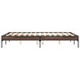 Voir la diapositive 5 : VIDAXL Cadre de lit sans matelas chene marron 140x190 cm