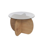 Habitat et Jardin Table basse en bois  Aeris  - 75 x 75 x 35 cm - Chêne SaphirFumées
