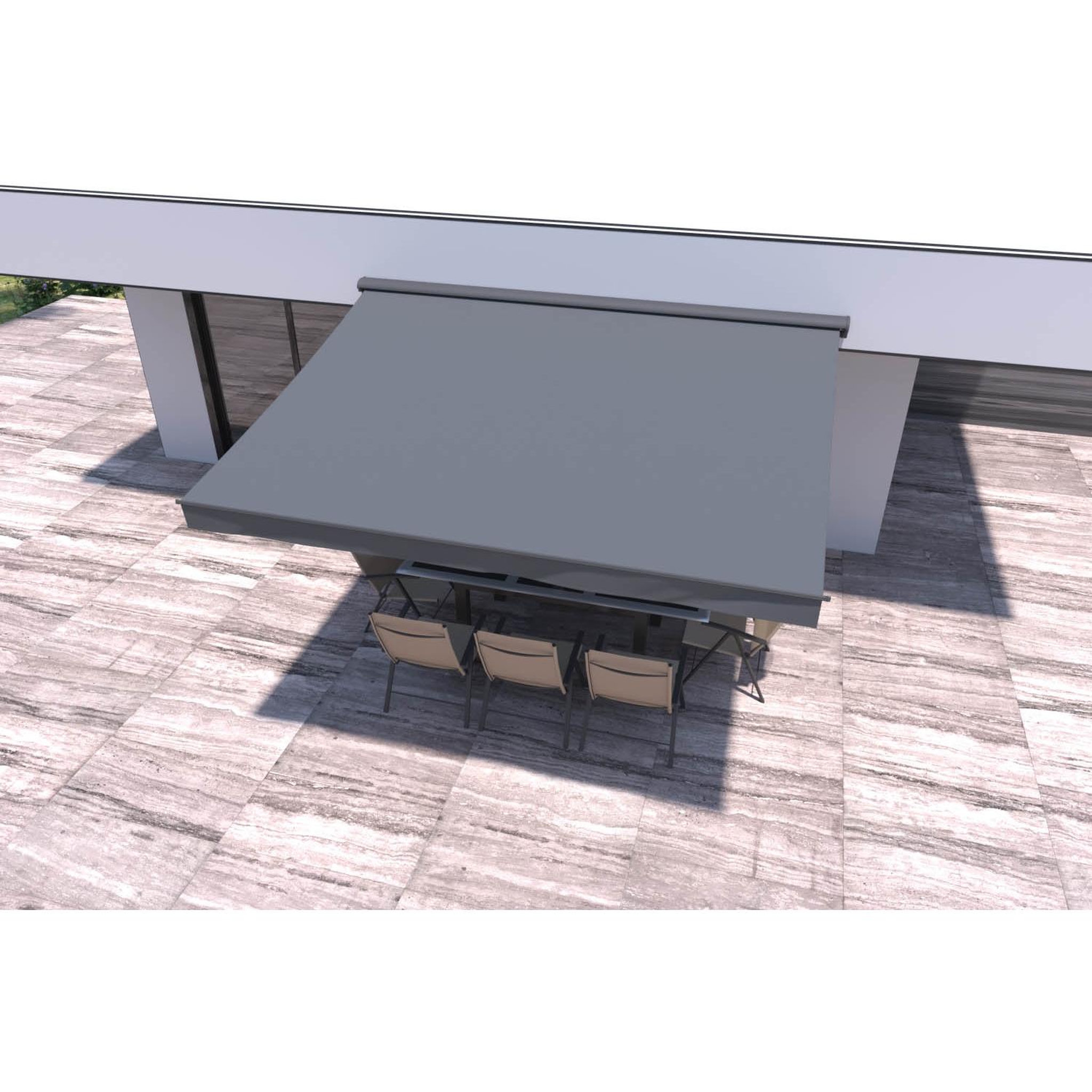 Voir la diapositive 3 : CONCEPT USINE Store banne 4 x 3 m gris lozio