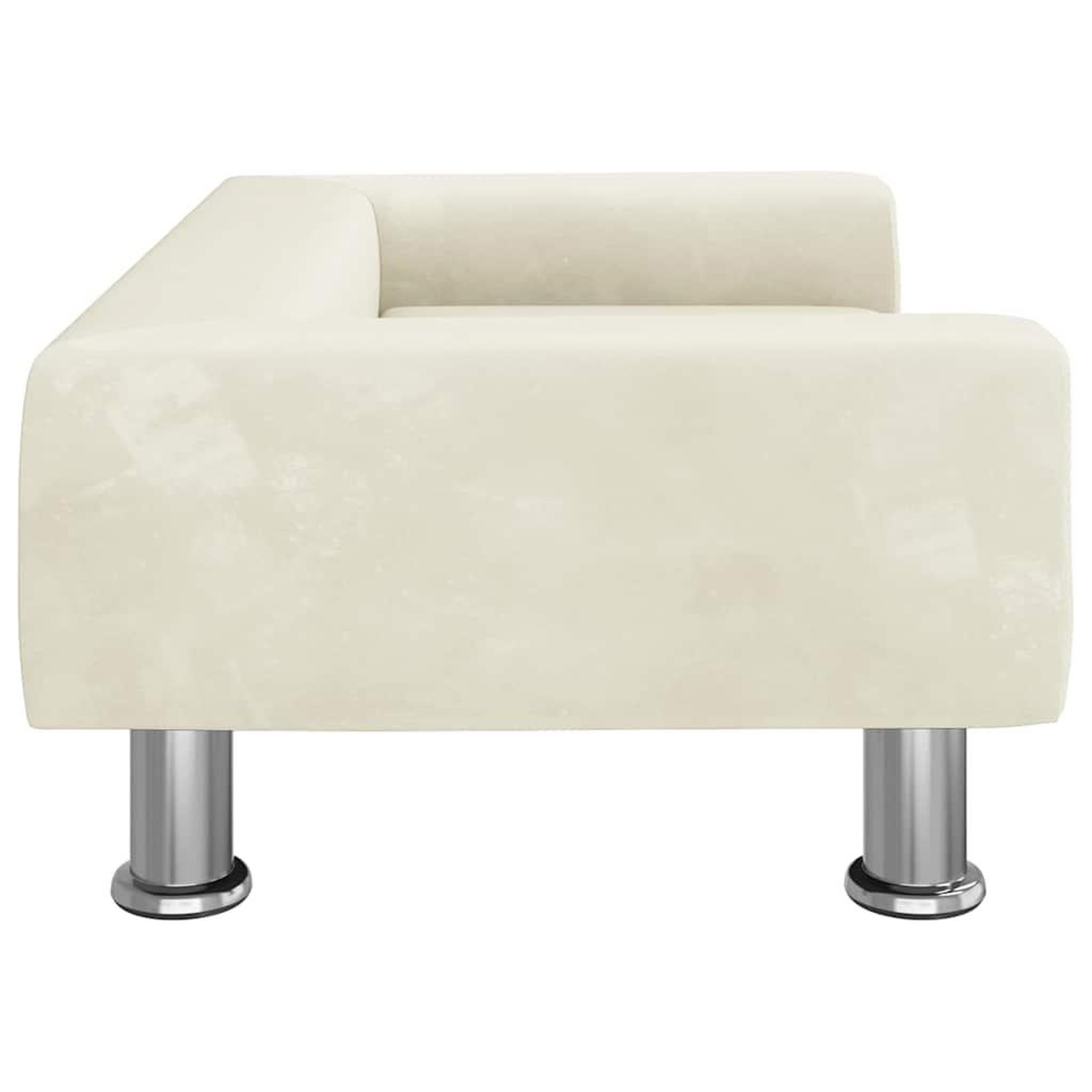 Voir la diapositive 4 : VIDAXL Lit pour chien creme 70x45x26,5 cm velours