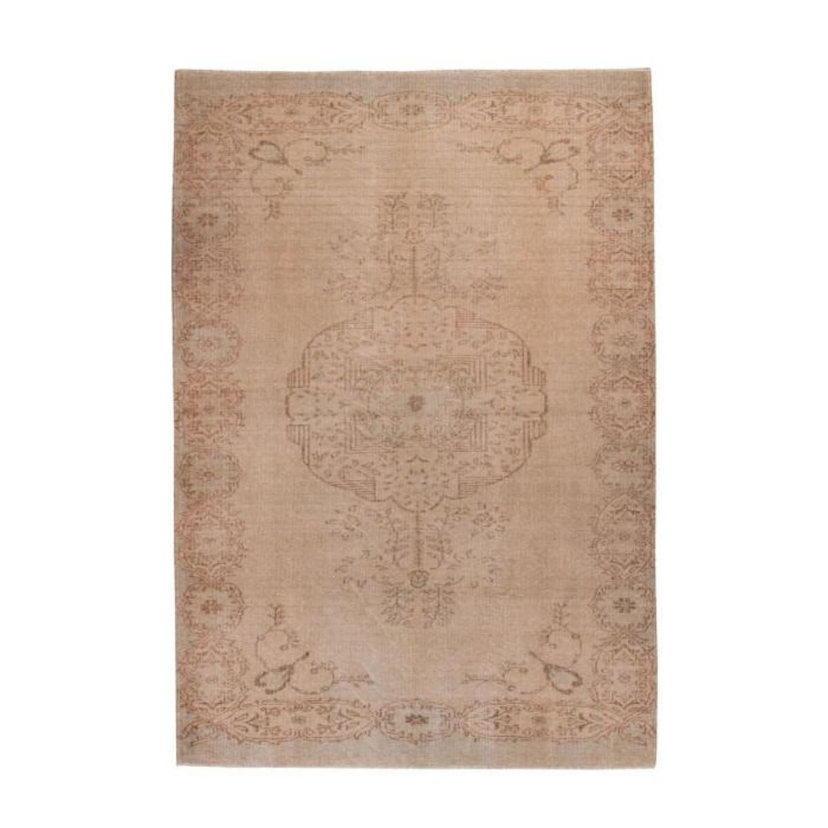 Paris Prix Tapis Vintage à Poils Courts  Toska  Beige