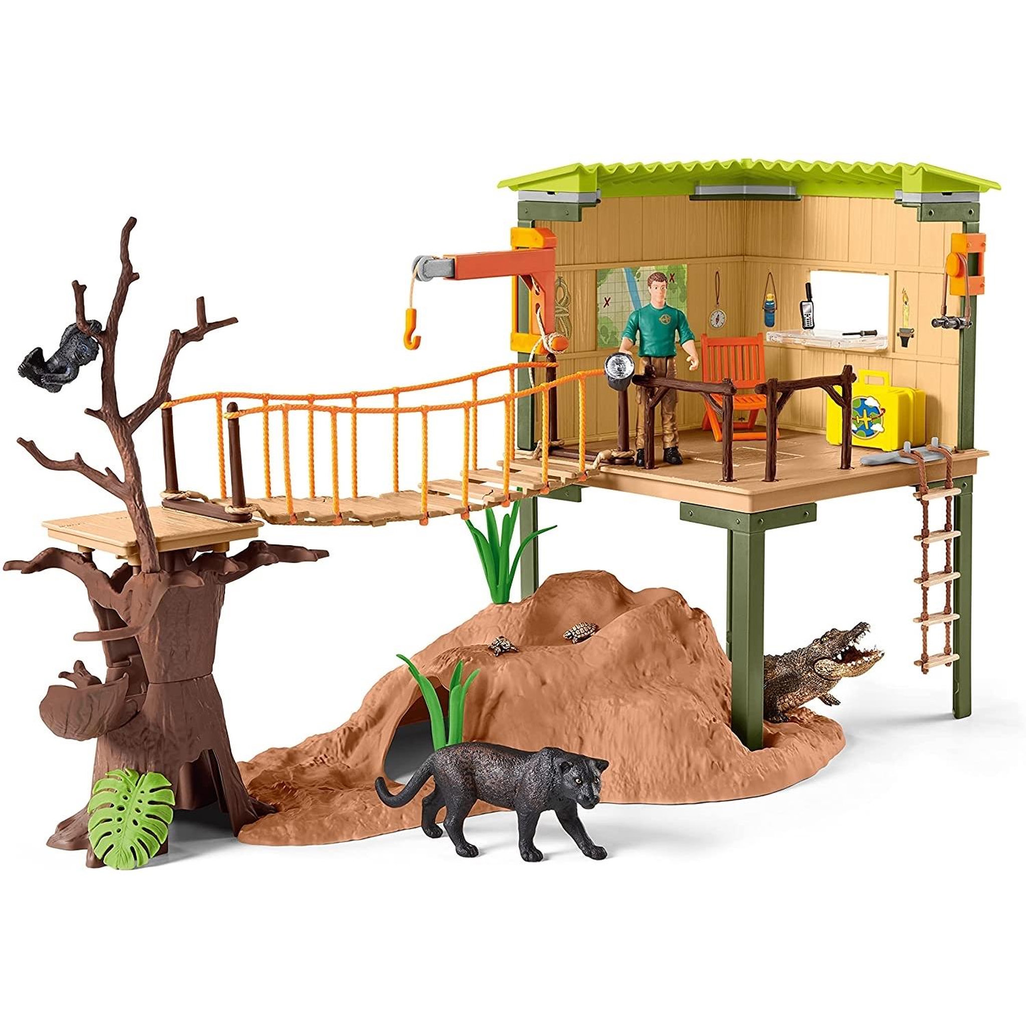 Voir la diapositive 2 : Schleich Wild Life Station d'aventures sauvages