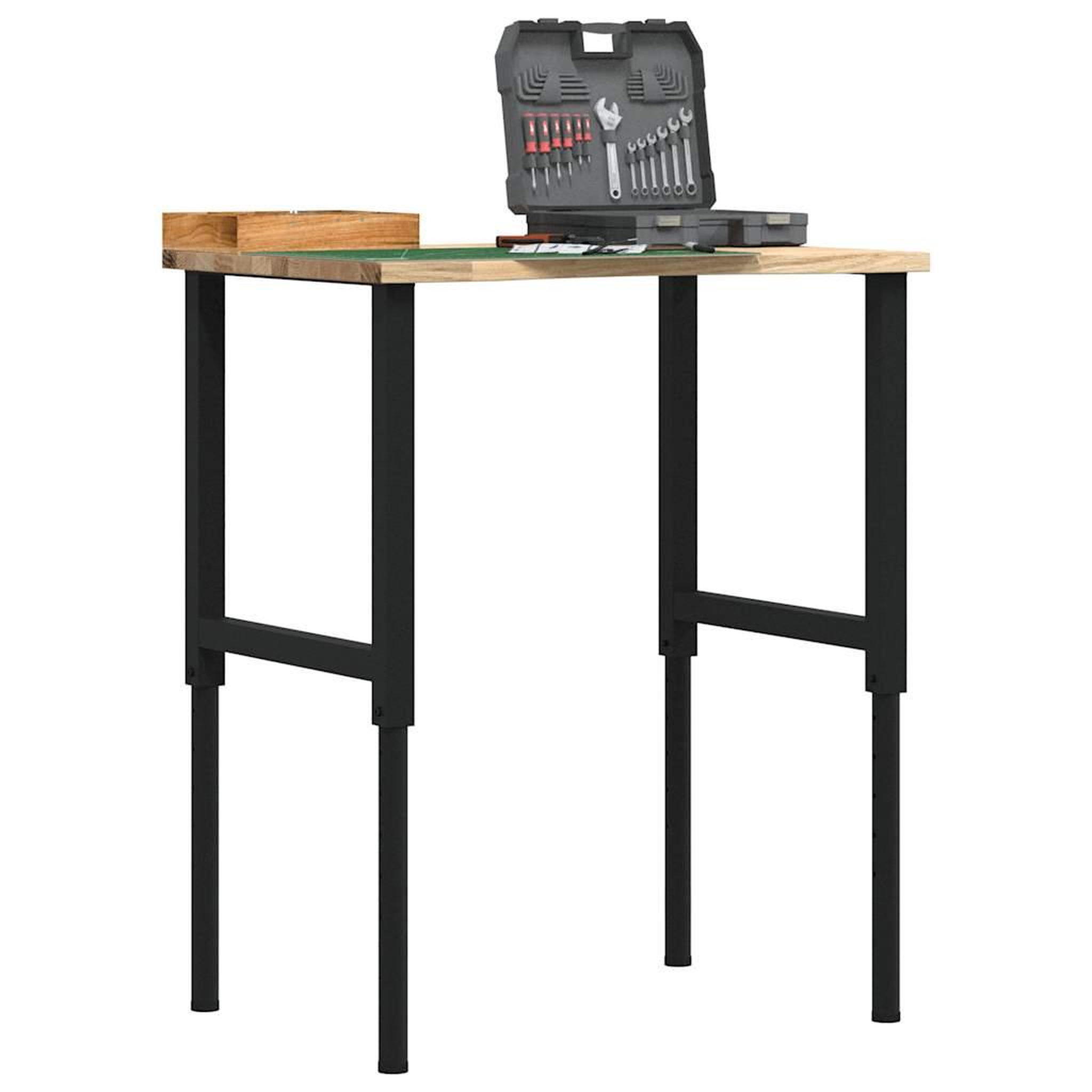 VIDAXL Etabli 80x60x(71,5-98) cm bois de chene massif