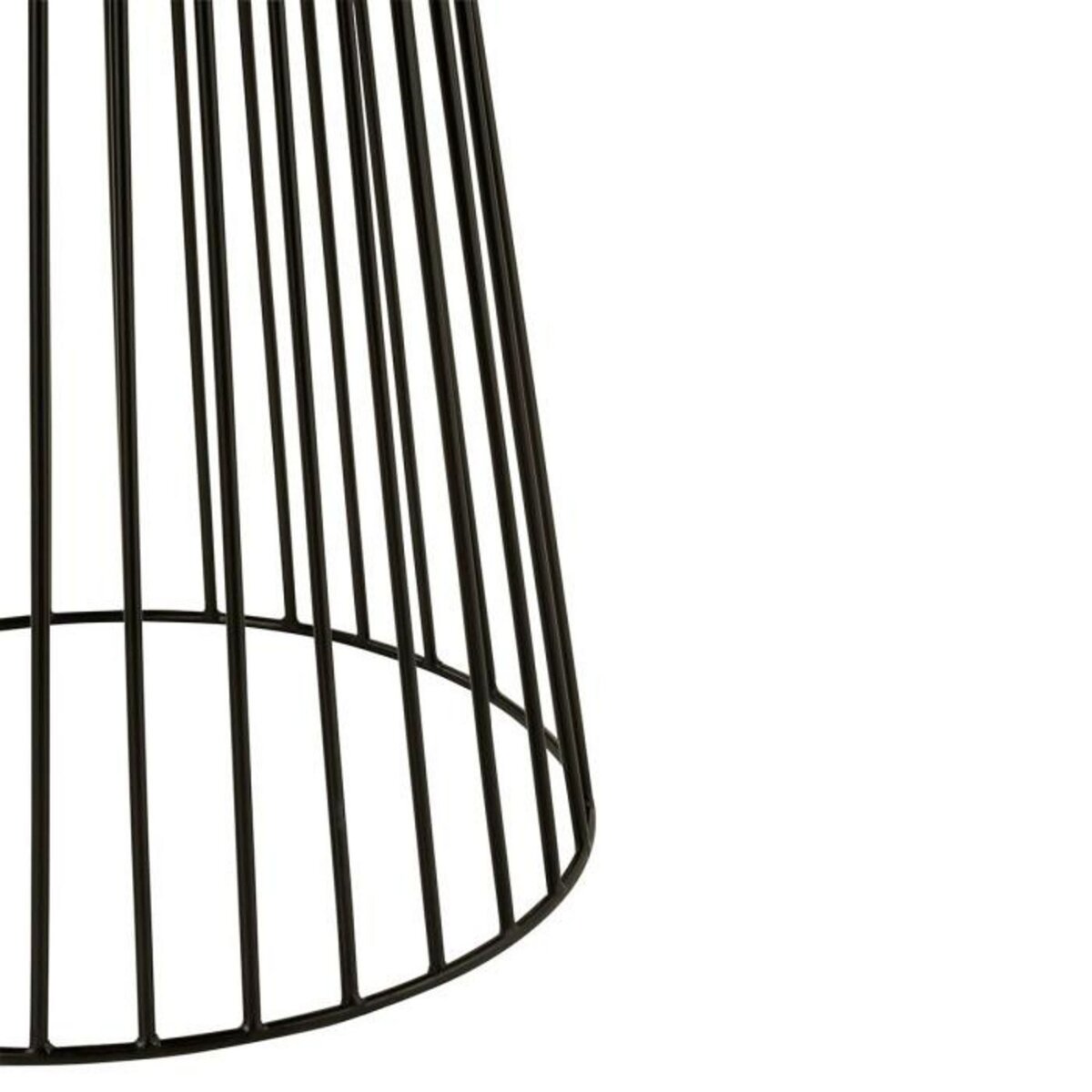 Paris Prix Table à Manger Ronde en Métal  Darren  120cm Noir