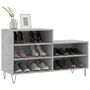 Voir la diapositive 3 : VIDAXL Armoire a chaussures Gris beton 102x36x60 cm Bois d'ingenierie