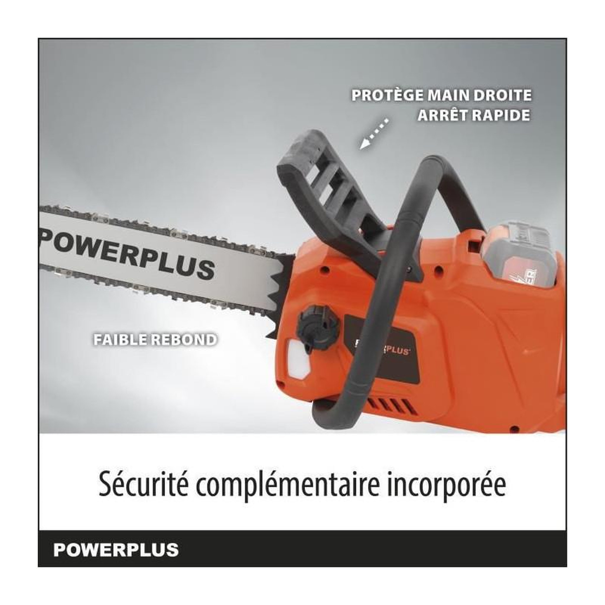 Voir la diapositive 6 : DUAL POWER Tronçonneuse a batterie 40V Dual Power POWDPG7576 - Guide de 350 mm, moteur brusless - Livrée sans batterie ni chargeur