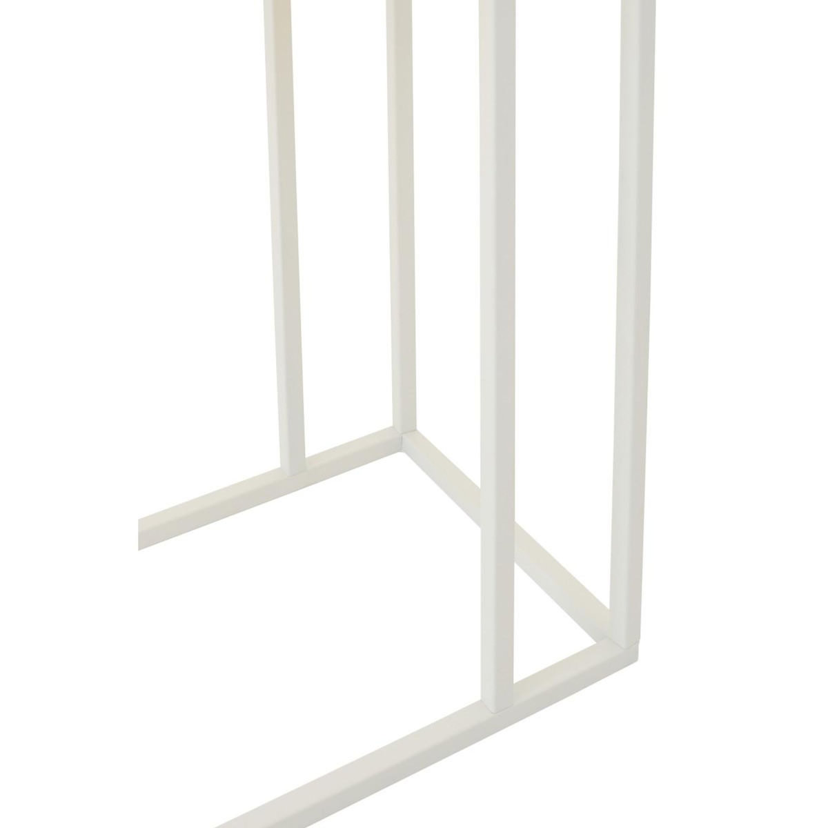 Paris Prix Table d'Appoint à Carreaux  Spia  60cm Jaune & Blanc
