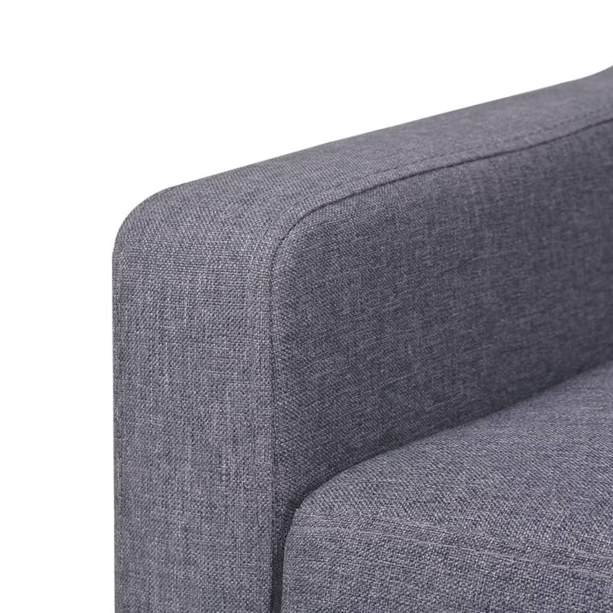 Voir la diapositive 5 : VIDAXL Canape a 2 places Tissu Gris