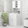 Voir la diapositive 1 : VIDAXL Meuble pour machine a laver Blanc brillant