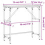 Voir la diapositive 6 : VIDAXL Table console chene fume 75x32x75 cm bois d'ingenierie