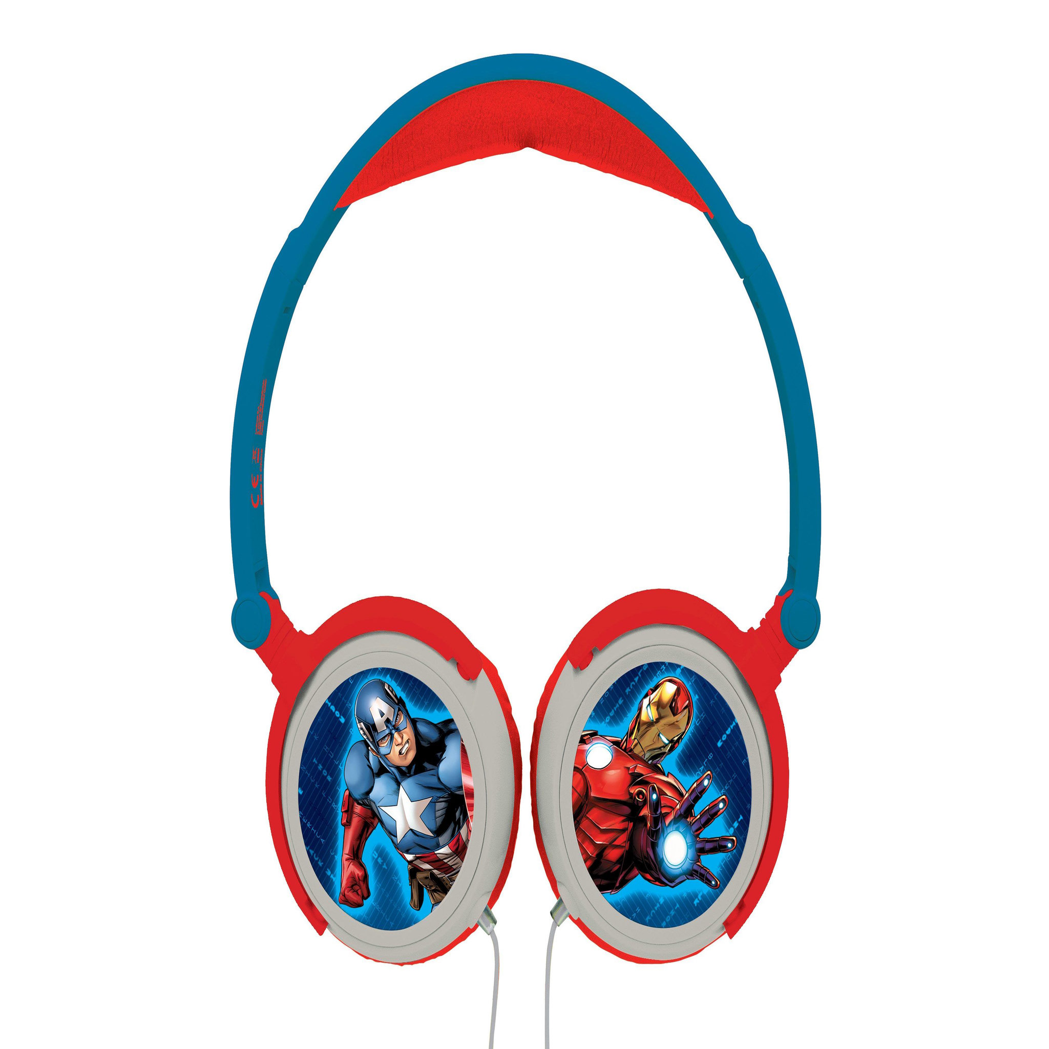 Voir la diapositive 3 : Lexibook Casque stéréo filaire pliable Avengers avec limitation de volume d'écoute