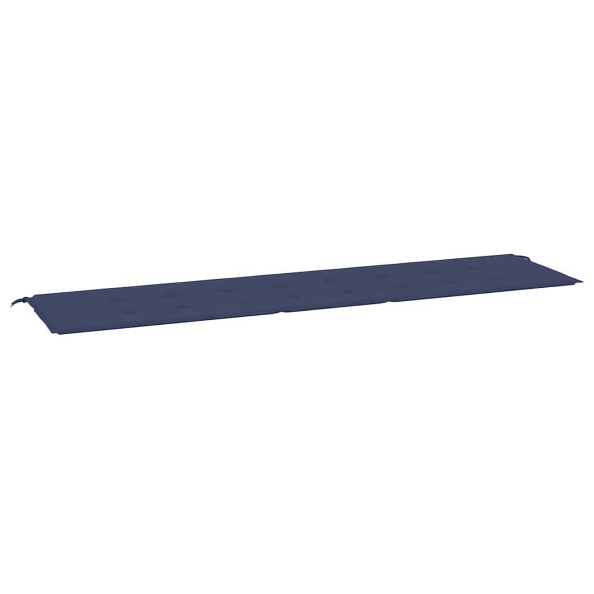 Voir la diapositive 2 : VIDAXL Coussin de banc de jardin bleu marine 200x50x3 cm tissu oxford
