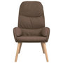 Voir la diapositive 3 : VIDAXL Chaise de relaxation Taupe Tissu