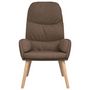 Voir la diapositive 3 : VIDAXL Chaise de relaxation Taupe Tissu