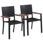 Voir la diapositive 2 : VIDAXL Ensemble a manger de jardin 3 pcs Noir