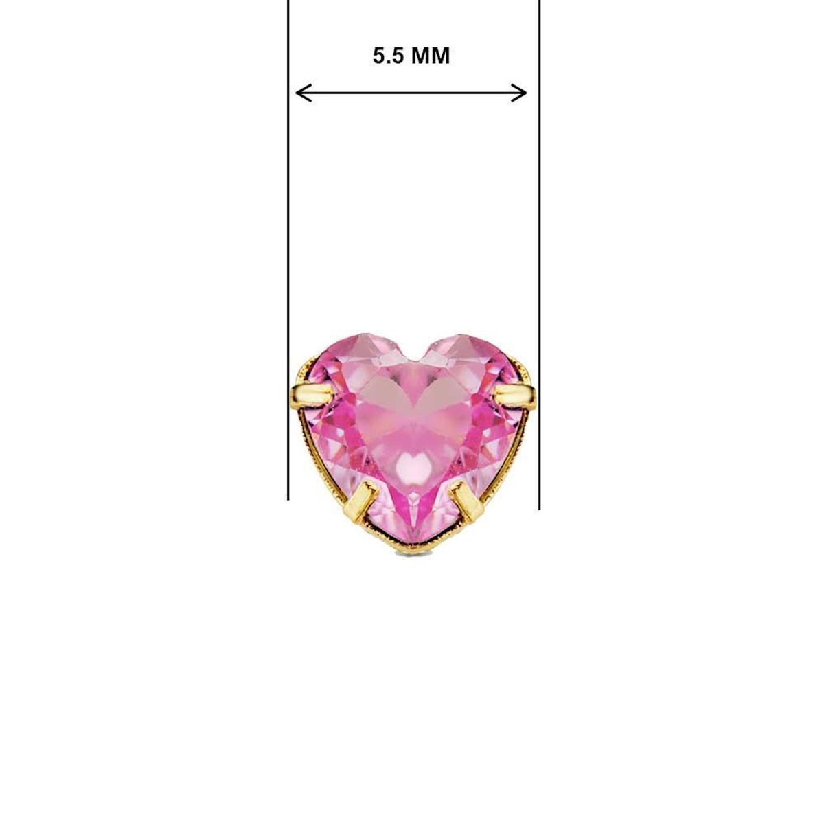 L'ATELIER D'AZUR Boucles d'Oreilles Or 18 Carats 750/000 - Zirconiums Roses