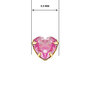 Voir la diapositive 4 : L'ATELIER D'AZUR Boucles d'Oreilles Or 18 Carats 750/000 - Zirconiums Roses