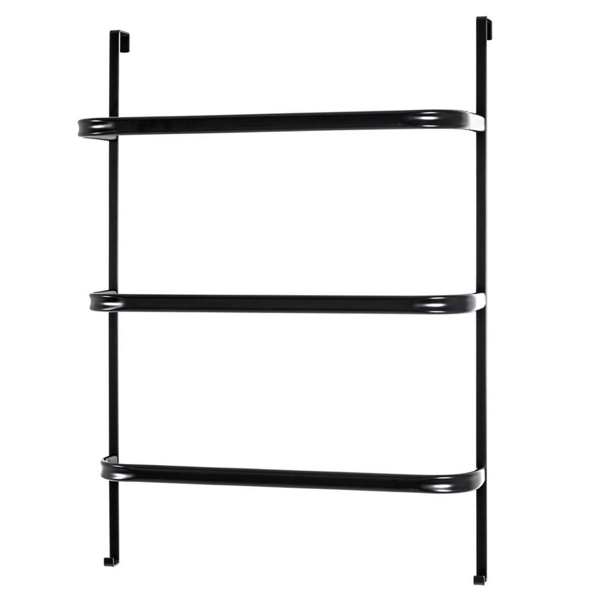 Paris Prix Porte-Serviettes 3 Niveaux  Suspendre  78cm Noir