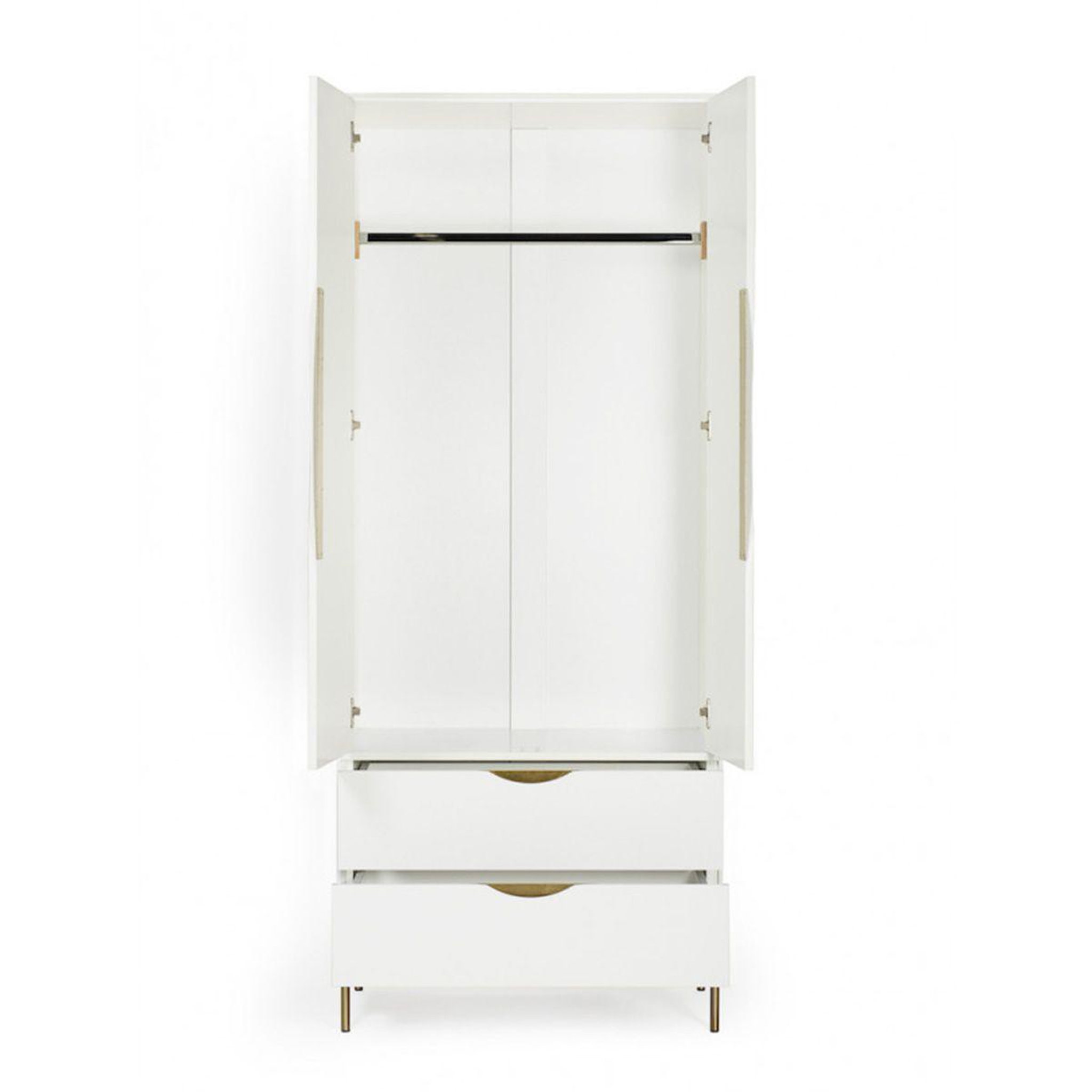 Voir la diapositive 4 : Paris Prix Armoire 2 portes design  kobe  195cm blanc
