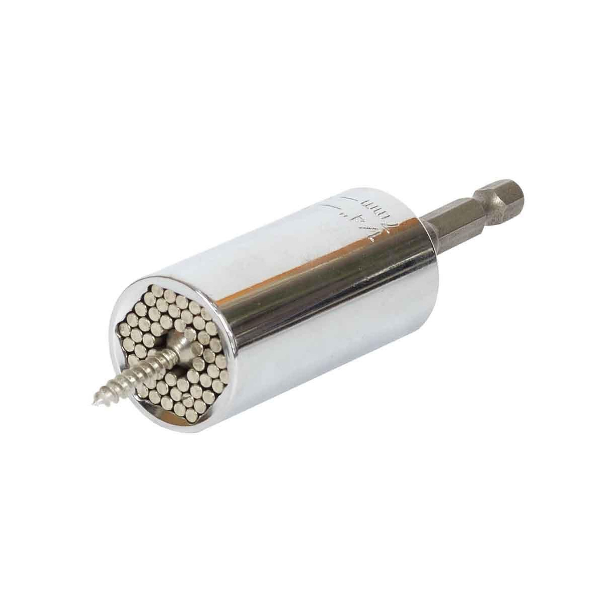 Voir la diapositive 4 : Je cherche une idee Douille universelle  nid d'abeille  180cm argent