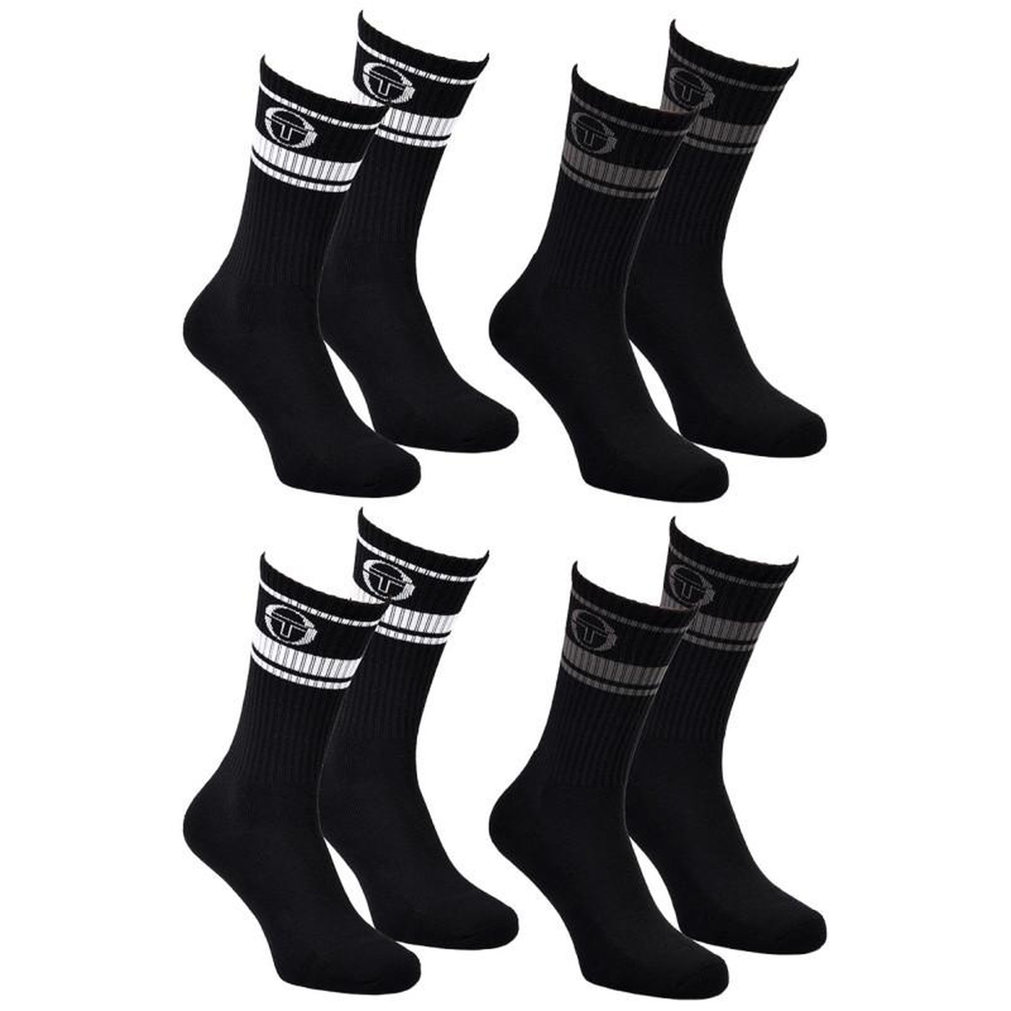 Voir la diapositive 2 : SERGIO TACCHINI Chaussettes TENNIS SERGIO TACCHINI Lot de 4 Paires