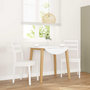 Voir la diapositive 1 : VIDAXL Chaises a manger 2 pcs blanc bois massif caoutchouc