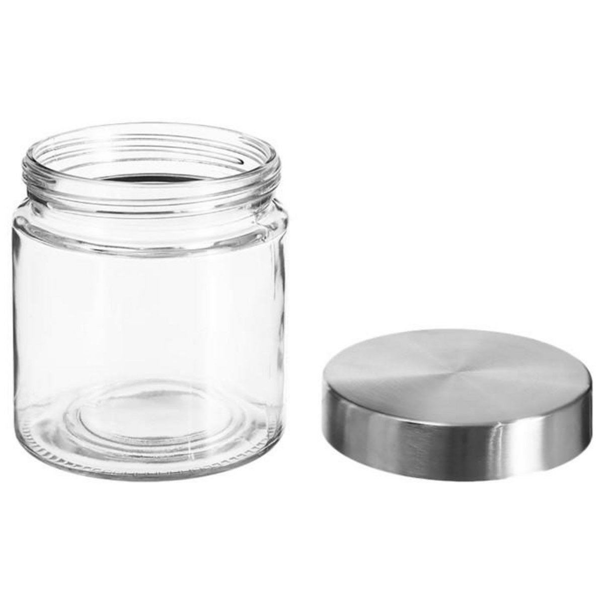 FIVE Bocal en Verre  Guy  750ml Transparent & Argent