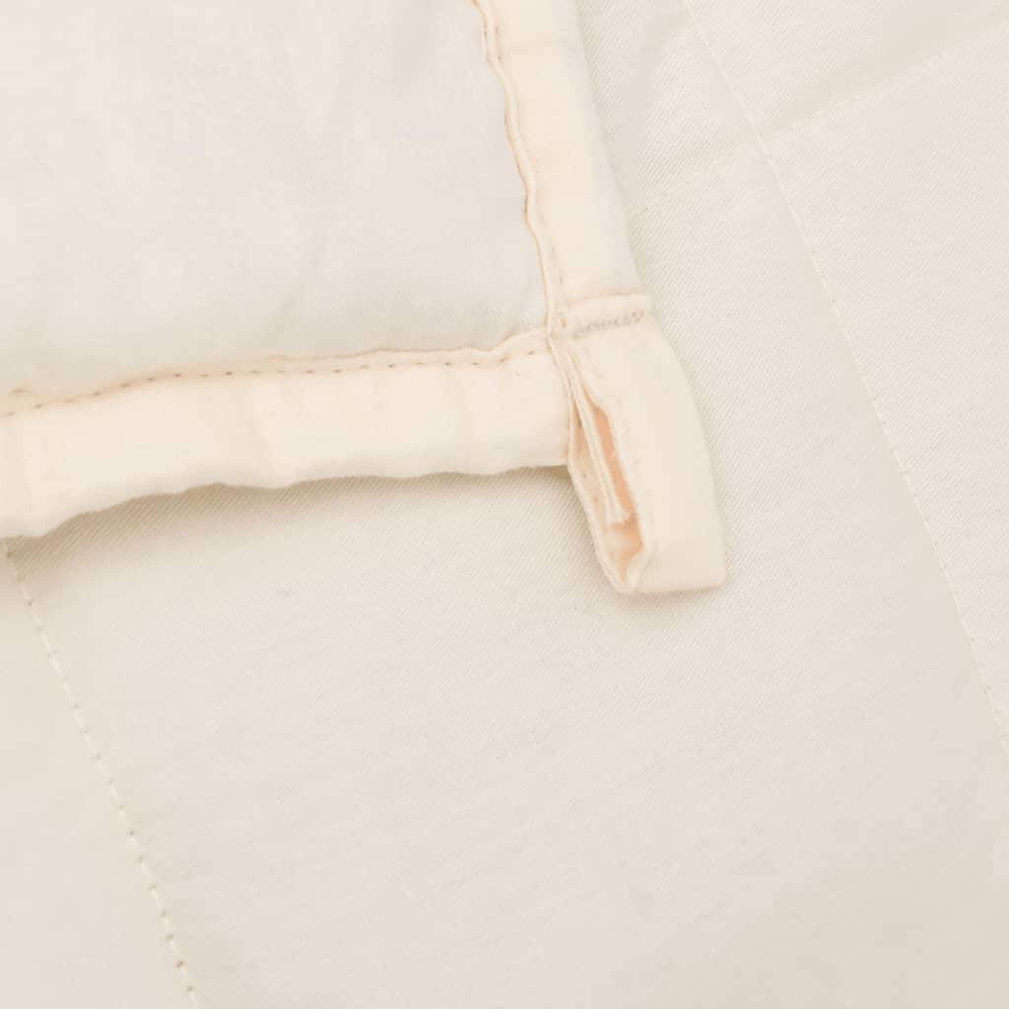 Voir la diapositive 5 : VIDAXL Couverture lestee Creme clair 122x183 cm 9 kg Tissu