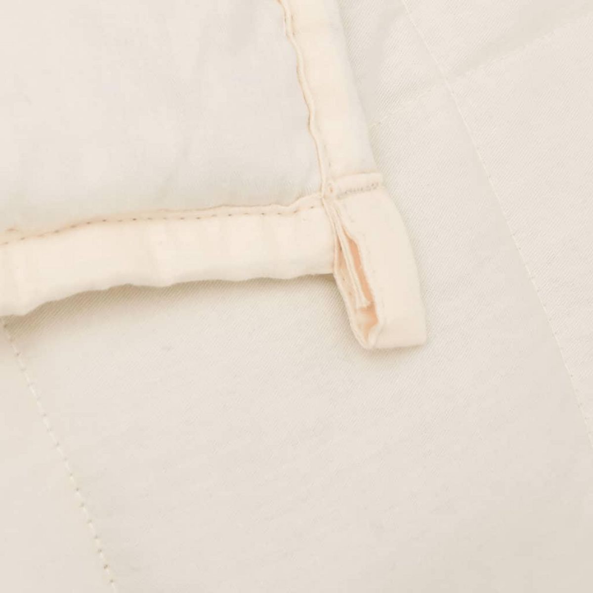VIDAXL Couverture lestee Creme clair 122x183 cm 9 kg Tissu