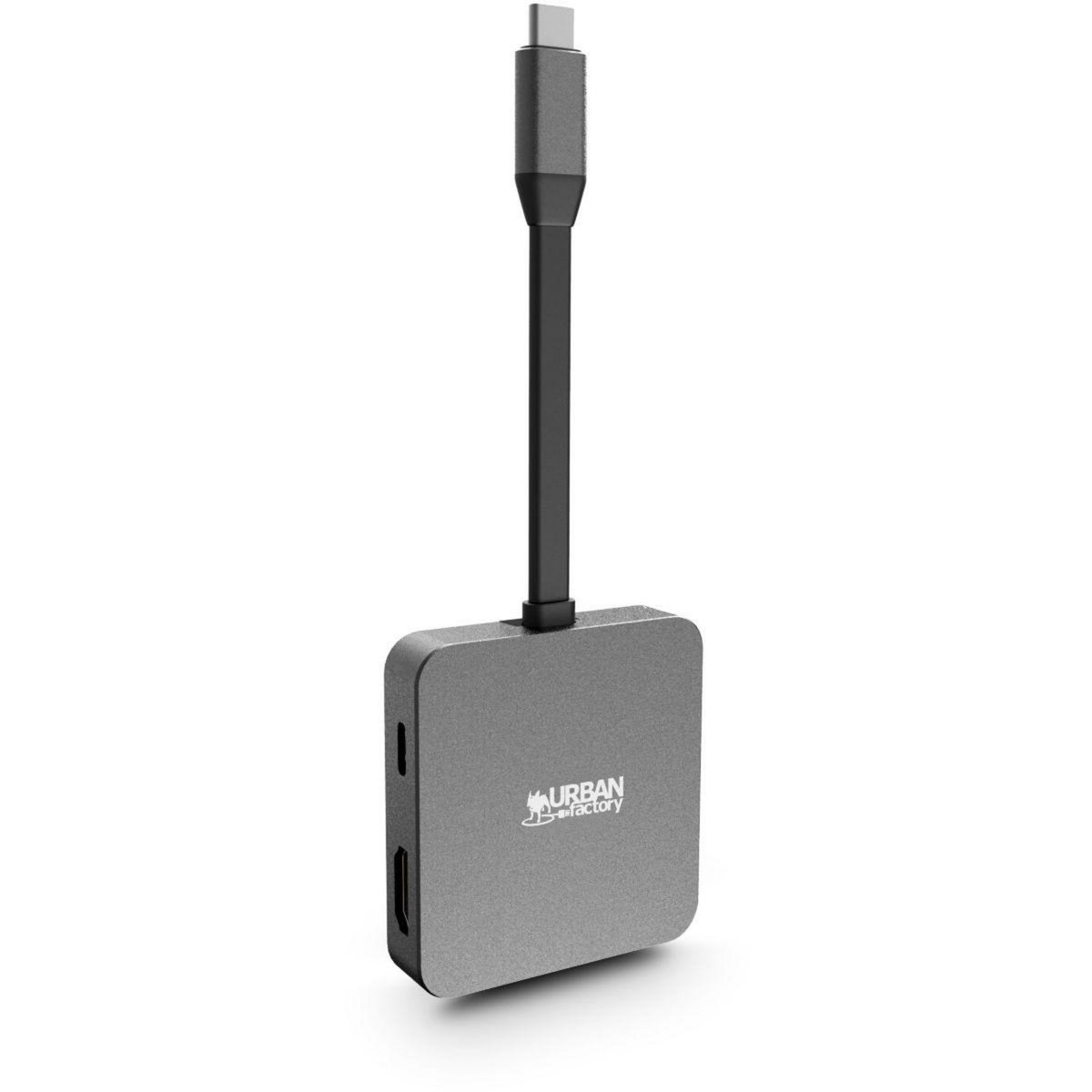 URBAN FACTORY Hub USB C USB-C / Multiports 5 en 1 / 100W