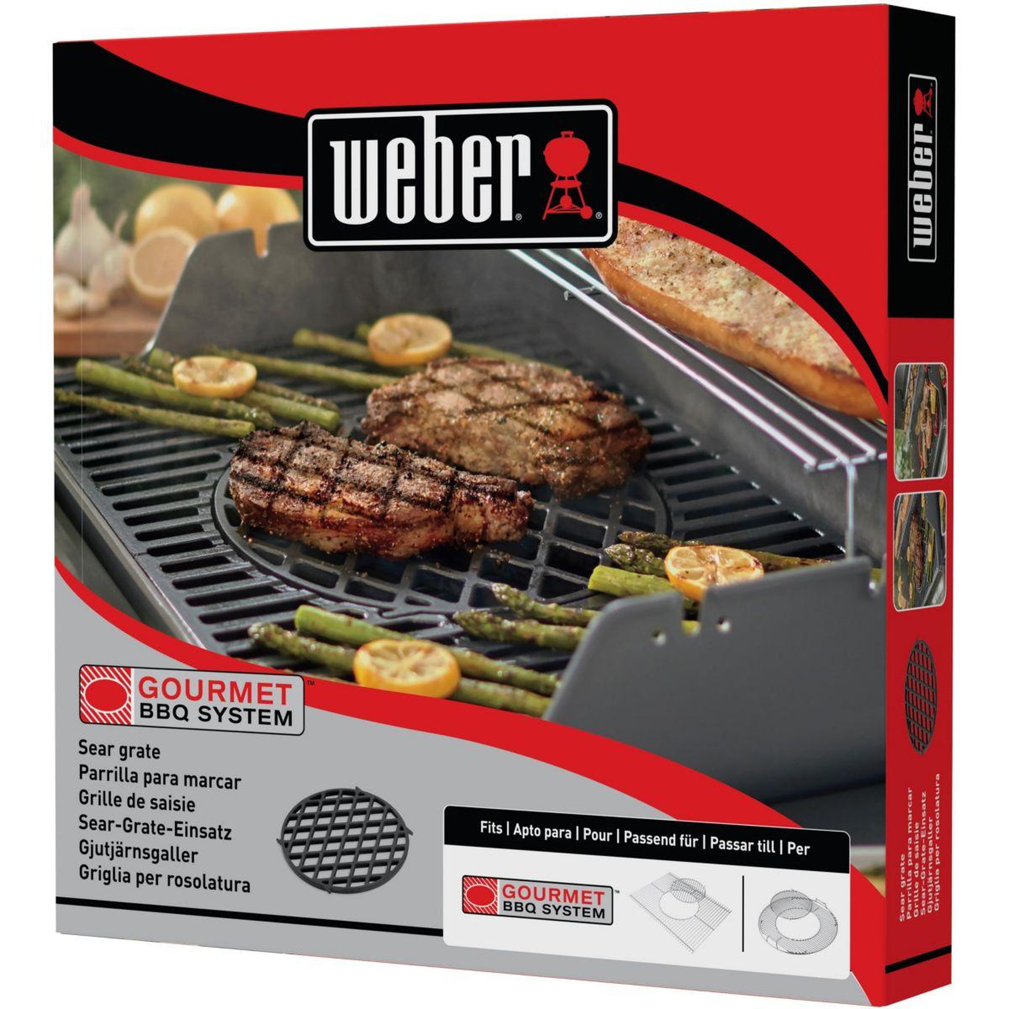 Voir la diapositive 2 : Weber Grille barbecue de saisie gourmet bbq system gbs