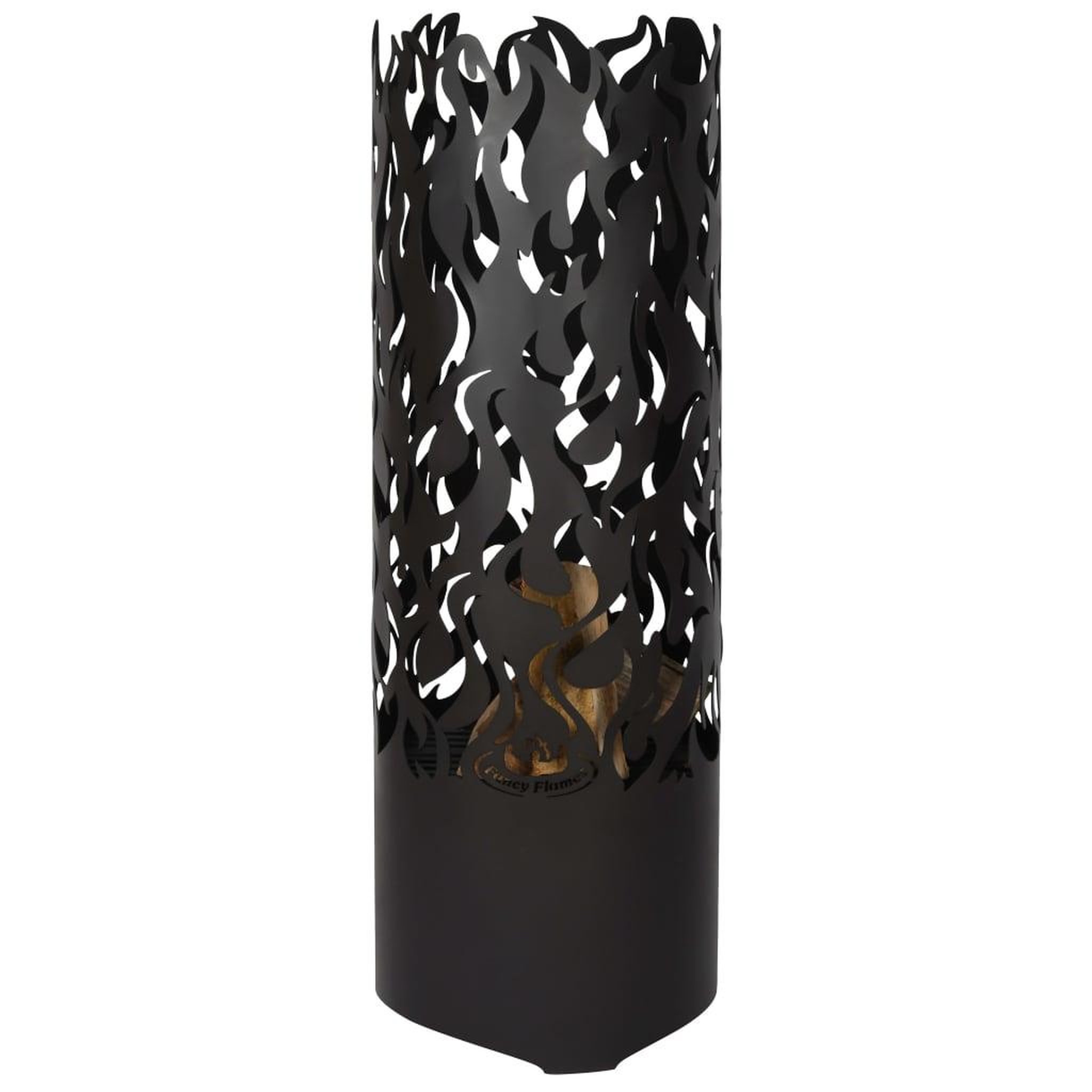 Voir la diapositive 3 : ESSCHERT DESIGN Esschert Design Baril a feu Flames Acier au carbone Noir FF408