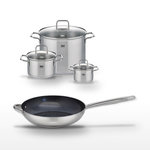 ELO Lot Poêle 32cm et 3 Faitouts 14/20/26cm Elo Profi Therm Platinum