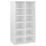 Voir la diapositive 2 : VIDAXL Etagere a chaussures Blanc brillant 54x34x100,5 cm