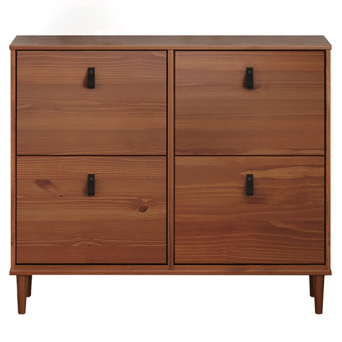 IDIMEX Meuble à chaussures MIKKA avec 4 abattants en pin massif