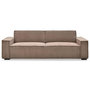 Voir la diapositive 2 : Paris Prix Canapé Convertible 3 Places Velours  Dudley  230cm Taupe