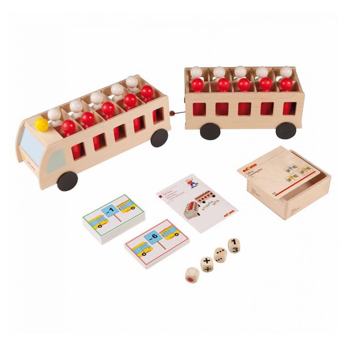 EDUCO Bus mathématique avec remorque - maxi - jeu Montessori