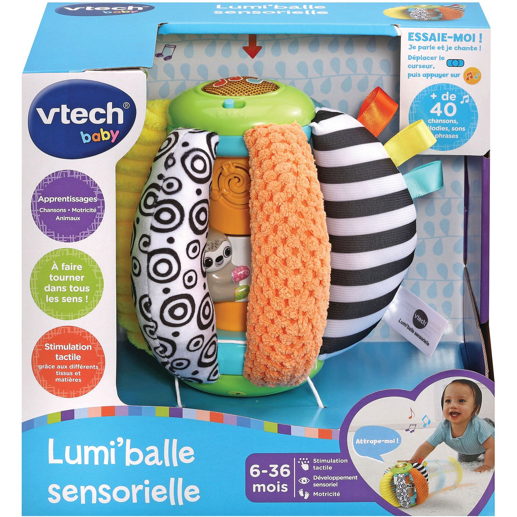 Voir la diapositive 1 : VTECH BABY Lumi'balle sensorielle