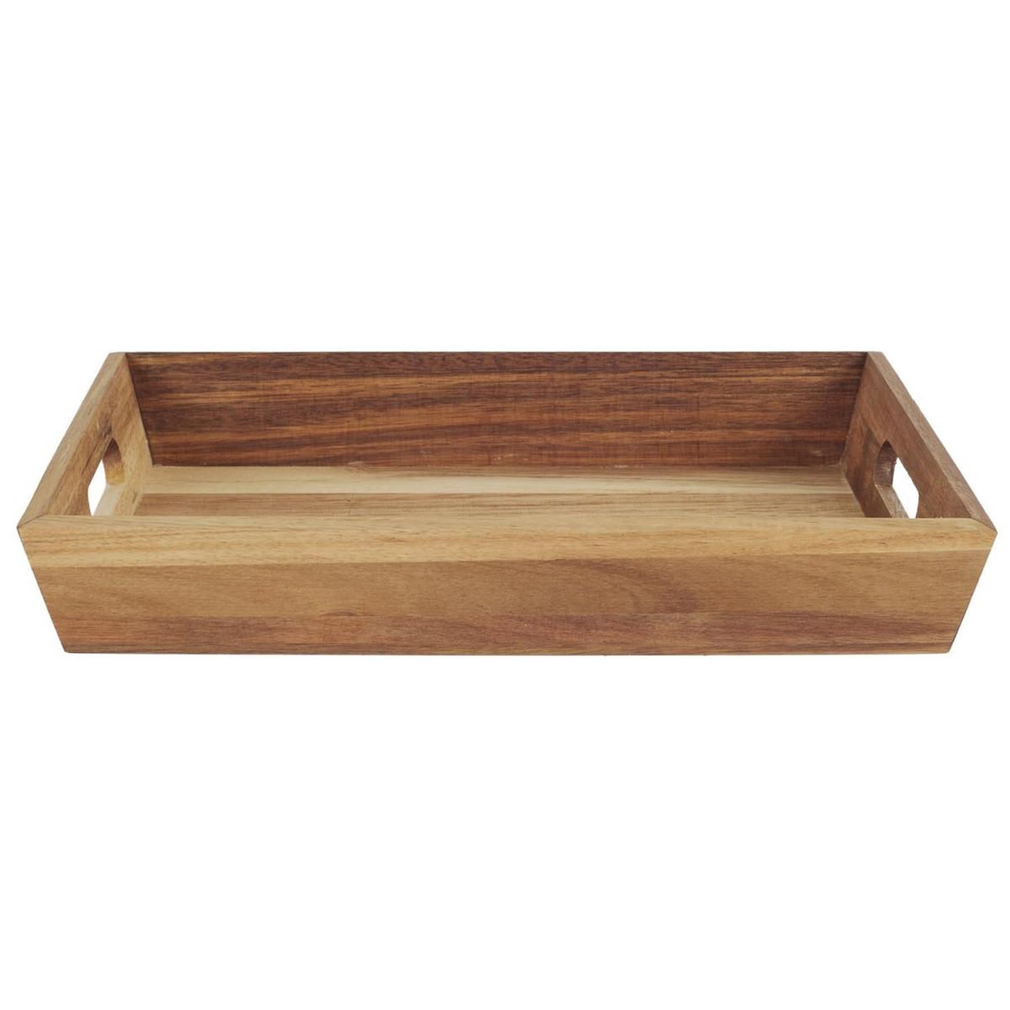 Voir la diapositive 2 : The Home Deco Factory Plateau de service en bois  acacia  32cm marron
