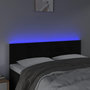 Voir la diapositive 3 : VIDAXL Tete de lit a LED Noir 144x5x78/88 cm Velours