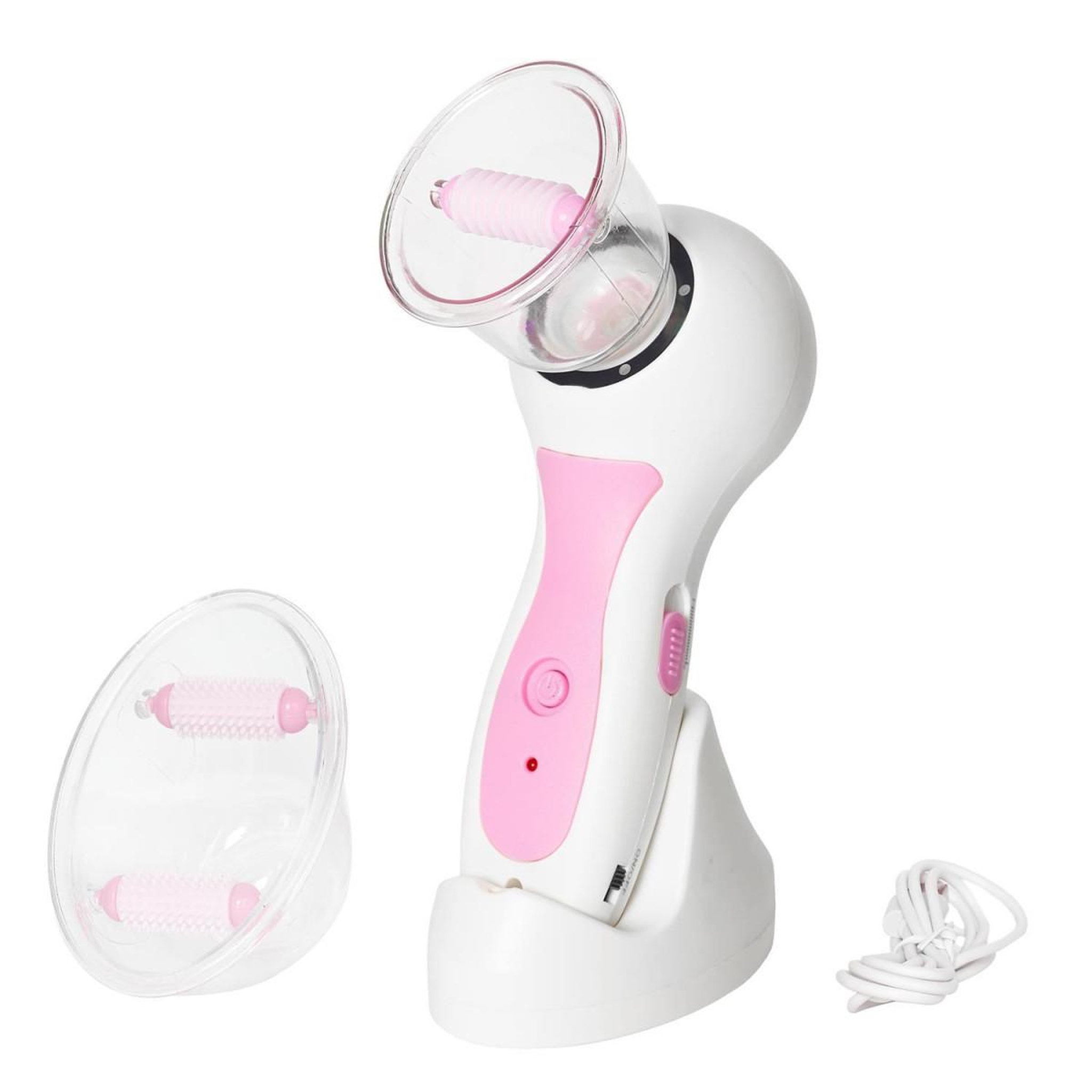 Cosmetic Club Ventouse aspirante  palper-rouler  23cm blanc & rose