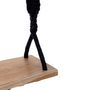 Voir la diapositive 3 : Paris Prix Balançoire Déco en Bois  Albasia  220cm Noir